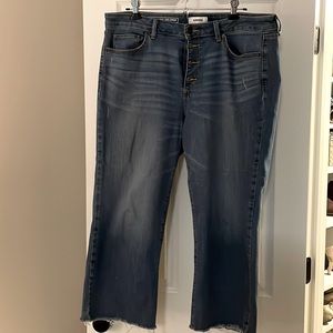 Sonoma wide leg crop jeans